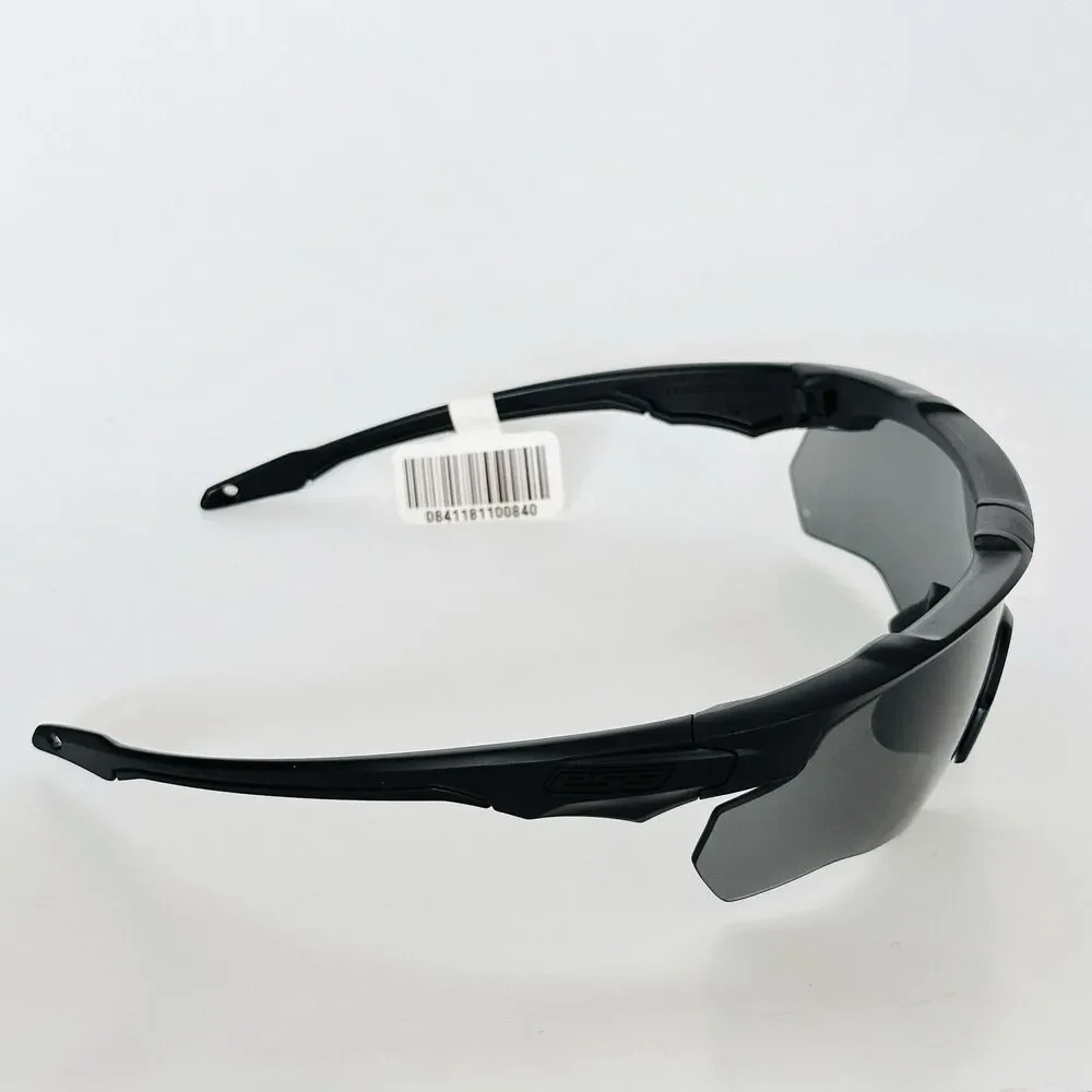ESS Crossblade E4 Z87 Matte Black Smoked Lens Glasses Sunglasses Safety